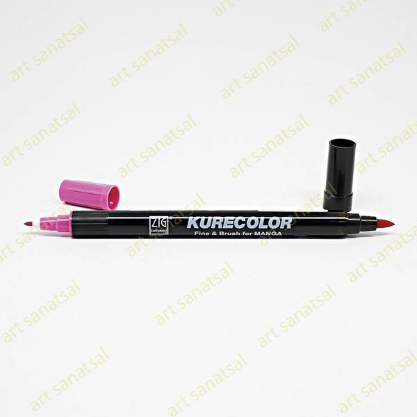Zig Kurecolor Fine&Brush Manga Fırça Uçlu Marker CNKC-2200 Dark Pink