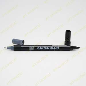Zig Kurecolor Fine&Brush Manga Fırça Uçlu Marker CNKC-2200 Dark Steel Gray - Zig