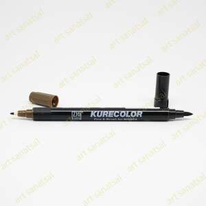Zig Kurecolor Fine&Brush Manga Fırça Uçlu Marker CNKC-2200 Deep Brown - Zig