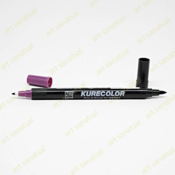 Zig Kurecolor Fine&Brush Manga Fırça Uçlu Marker CNKC-2200 Deep Pink - 1