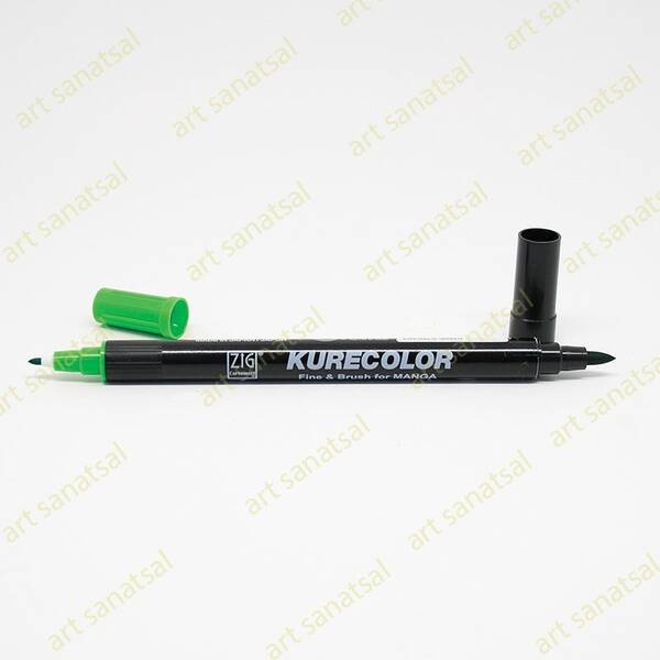 Zig Kurecolor Fine&Brush Manga Fırça Uçlu Marker CNKC-2200 Emerald Green - 1