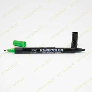 Zig Kurecolor Fine&Brush Manga Fırça Uçlu Marker CNKC-2200 Emerald Green - Zig
