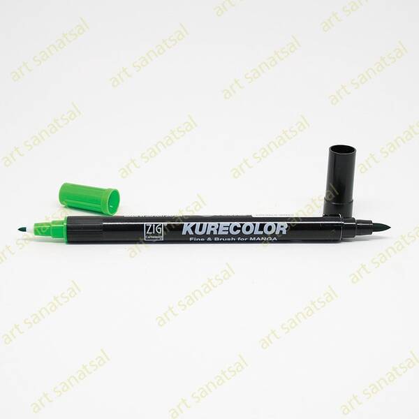 Zig Kurecolor Fine&Brush Manga Fırça Uçlu Marker CNKC-2200 Emerald Green