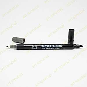 Zig Kurecolor Fine&Brush Manga Fırça Uçlu Marker CNKC-2200 Gray Brown - Zig