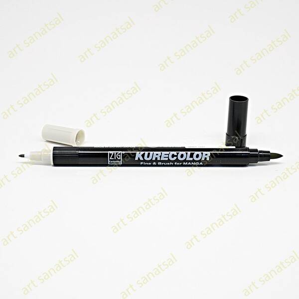 Zig Kurecolor Fine&Brush Manga Fırça Uçlu Marker CNKC-2200 Gray Tint - 1