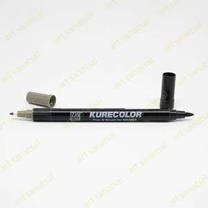 Zig Kurecolor Fine&Brush Manga Fırça Uçlu Marker CNKC-2200 Green Gray - Zig