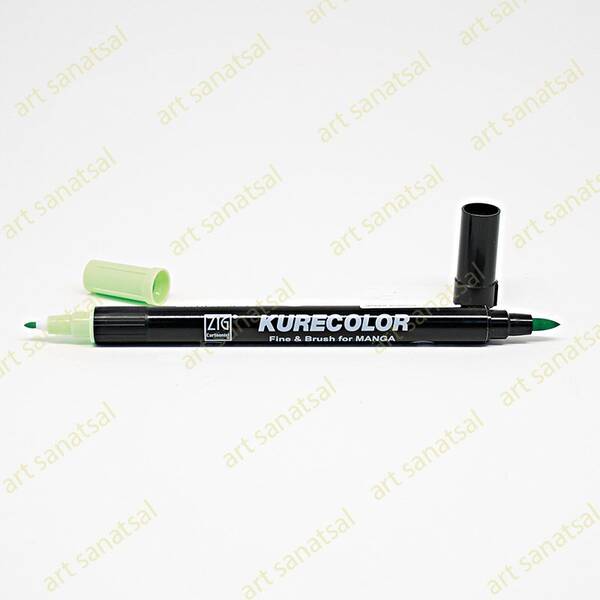 Zig Kurecolor Fine&Brush Manga Fırça Uçlu Marker CNKC-2200 Green Shadow - 1