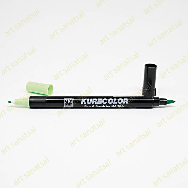 Zig Kurecolor Fine&Brush Manga Fırça Uçlu Marker CNKC-2200 Green Shadow