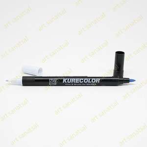 Zig Kurecolor Fine&Brush Manga Fırça Uçlu Marker CNKC-2200 Ice Blue - Zig