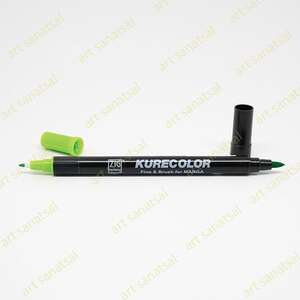 Zig Kurecolor Fine&Brush Manga Fırça Uçlu Marker CNKC-2200 Light Green - Zig