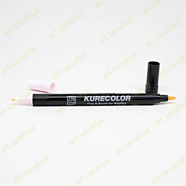 Zig Kurecolor Fine&Brush Manga Fırça Uçlu Marker CNKC-2200 Light Pink - 1