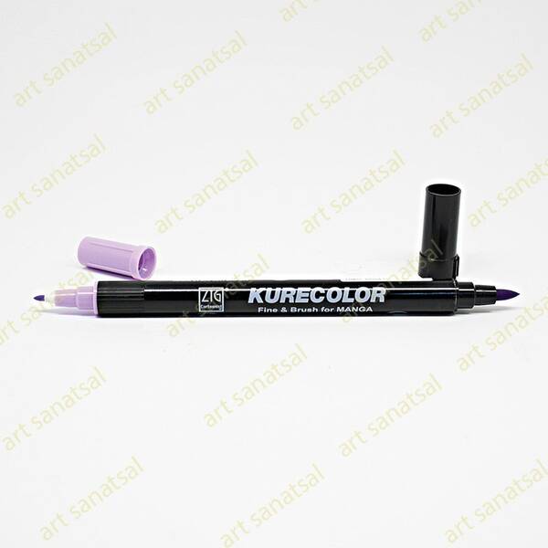 Zig Kurecolor Fine&Brush Manga Fırça Uçlu Marker CNKC-2200 Light Violet