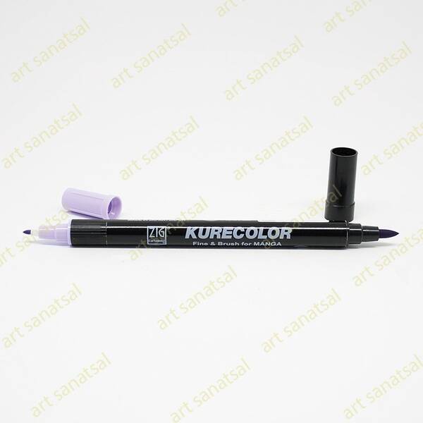 Zig Kurecolor Fine&Brush Manga Fırça Uçlu Marker CNKC-2200 Lilac - 1