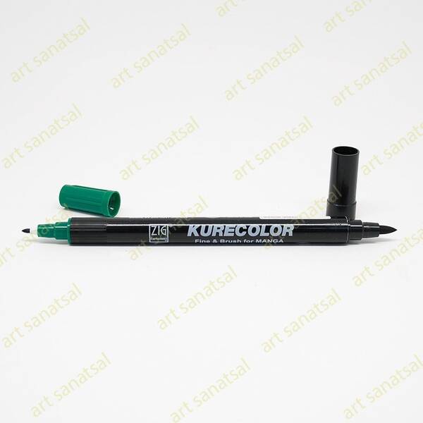 Zig Kurecolor Fine&Brush Manga Fırça Uçlu Marker CNKC-2200 Marine Green - 1