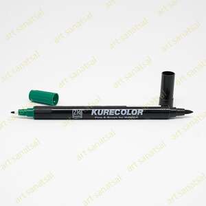 Zig - Zig Kurecolor Fine&Brush Manga Fırça Uçlu Marker CNKC-2200 Marine Green