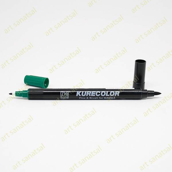 Zig Kurecolor Fine&Brush Manga Fırça Uçlu Marker CNKC-2200 Marine Green