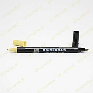 Zig - Zig Kurecolor Fine&Brush Manga Fırça Uçlu Marker CNKC-2200 Mellow Yellow