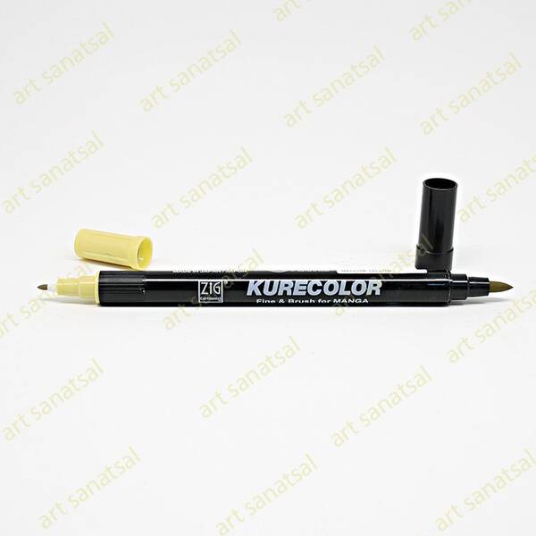Zig Kurecolor Fine&Brush Manga Fırça Uçlu Marker CNKC-2200 Mellow Yellow