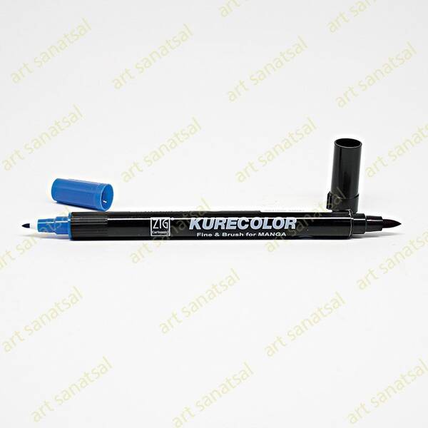 Zig Kurecolor Fine&Brush Manga Fırça Uçlu Marker CNKC-2200 Menthol Violet - 1