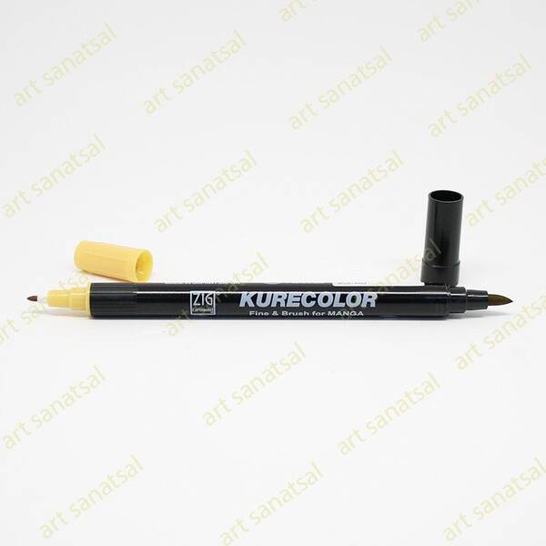 Zig Kurecolor Fine&Brush Manga Fırça Uçlu Marker CNKC-2200 Mustard