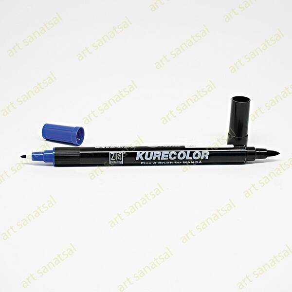 Zig Kurecolor Fine&Brush Manga Fırça Uçlu Marker CNKC-2200 Navy - 1