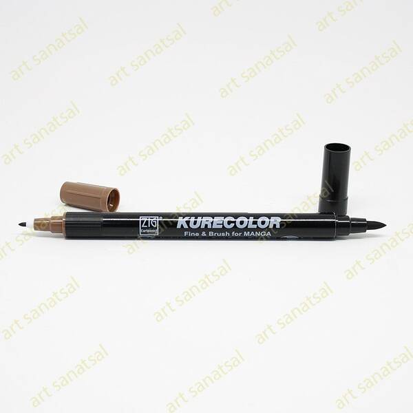 Zig Kurecolor Fine&Brush Manga Fırça Uçlu Marker CNKC-2200 Nutmeg - 1