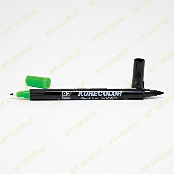 Zig Kurecolor Fine&Brush Manga Fırça Uçlu Marker CNKC-2200 Ocean Green - 1