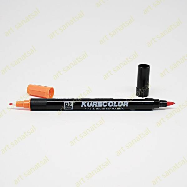 Zig Kurecolor Fine&Brush Manga Fırça Uçlu Marker CNKC-2200 Orange