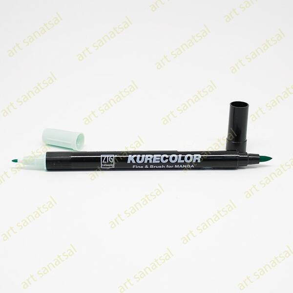 Zig Kurecolor Fine&Brush Manga Fırça Uçlu Marker CNKC-2200 Pale Aqua - 1