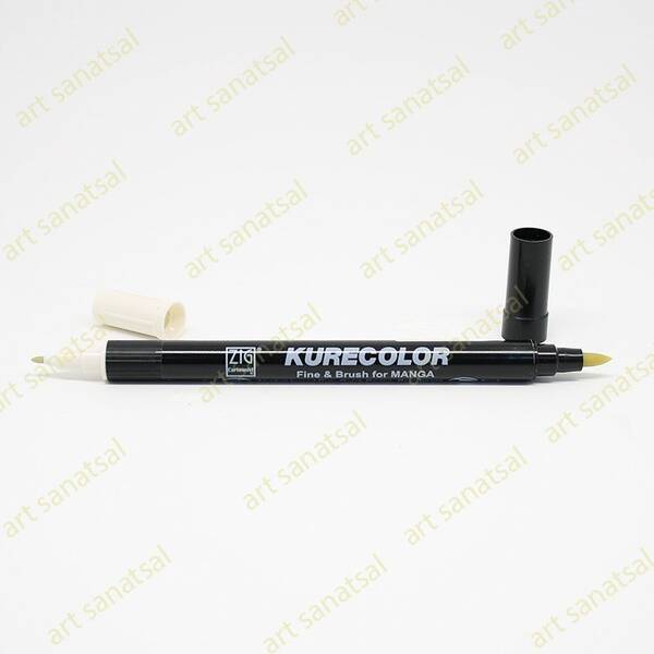 Zig Kurecolor Fine&Brush Manga Fırça Uçlu Marker CNKC-2200 Pale Beige - 1