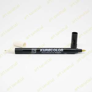 Zig Kurecolor Fine&Brush Manga Fırça Uçlu Marker CNKC-2200 Pale Beige - Zig