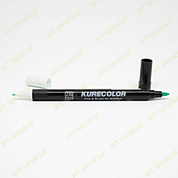 Zig Kurecolor Fine&Brush Manga Fırça Uçlu Marker CNKC-2200 Pale Blue - 1