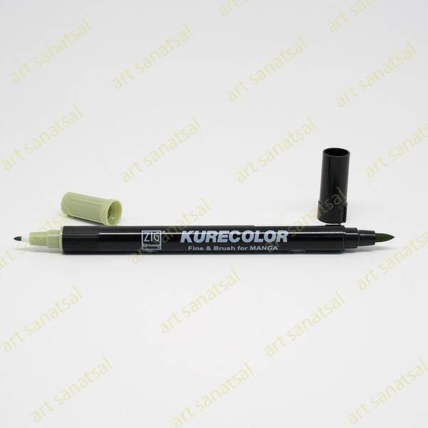 Zig Kurecolor Fine&Brush Manga Fırça Uçlu Marker CNKC-2200 Pale Dawn Gray - 1