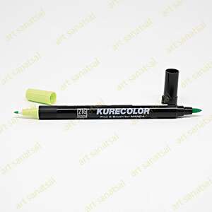 Zig Kurecolor Fine&Brush Manga Fırça Uçlu Marker CNKC-2200 Pale Green - Zig