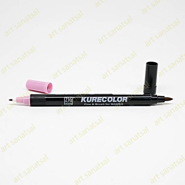 Zig Kurecolor Fine&Brush Manga Fırça Uçlu Marker CNKC-2200 Pale Rose - 1