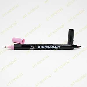 Zig Kurecolor Fine&Brush Manga Fırça Uçlu Marker CNKC-2200 Pale Rose - Zig