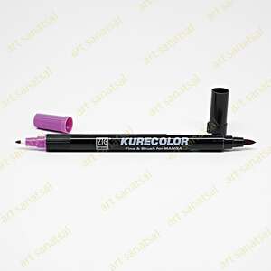 Zig Kurecolor Fine&Brush Manga Fırça Uçlu Marker CNKC-2200 Purple - Zig