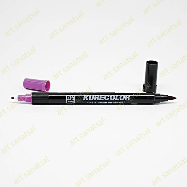 Zig Kurecolor Fine&Brush Manga Fırça Uçlu Marker CNKC-2200 Purple
