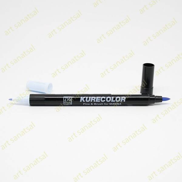 Zig Kurecolor Fine&Brush Manga Fırça Uçlu Marker CNKC-2200 Shadow Mauve - 1