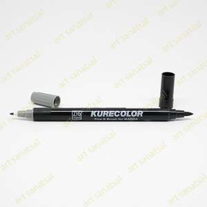 Zig Kurecolor Fine&Brush Manga Fırça Uçlu Marker CNKC-2200 Slate Gray - Zig