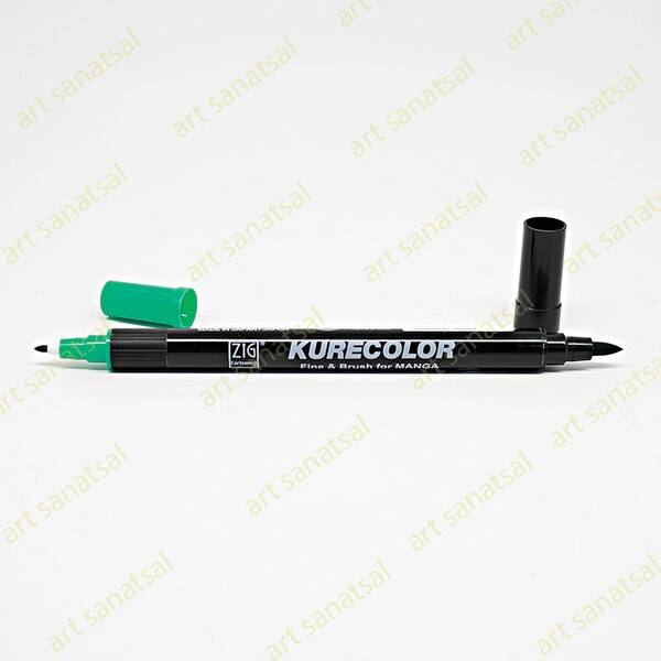 Zig Kurecolor Fine&Brush Manga Fırça Uçlu Marker CNKC-2200 Turkuaz Green