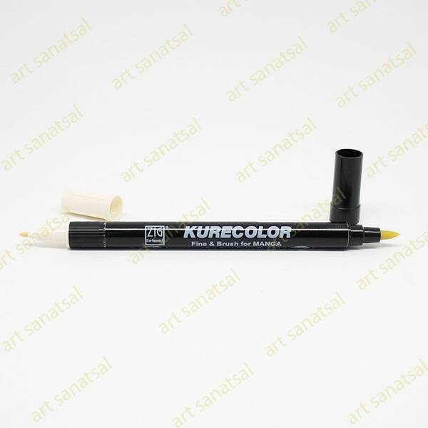 Zig Kurecolor Fine&Brush Manga Fırça Uçlu Marker CNKC-2200 Vanilla - 1