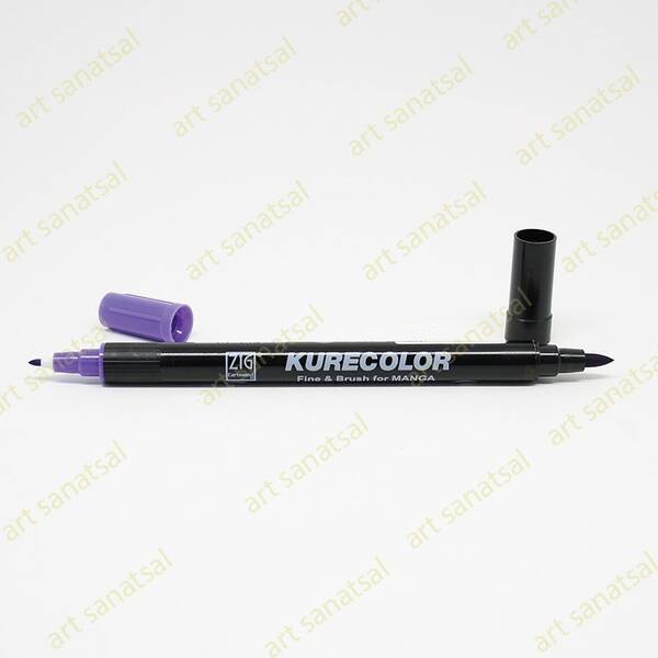 Zig Kurecolor Fine&Brush Manga Fırça Uçlu Marker CNKC-2200 Violet - 1