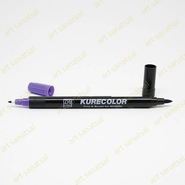 Zig Kurecolor Fine&Brush Manga Fırça Uçlu Marker CNKC-2200 Violet