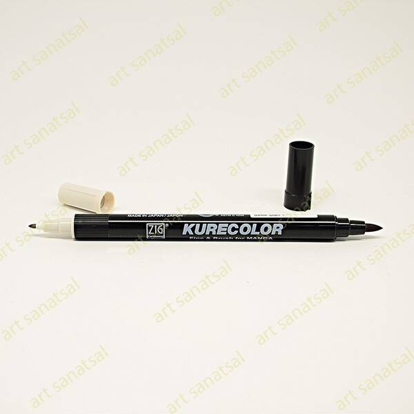 Zig Kurecolor Fine&Brush Manga Fırça Uçlu Marker CNKC-2200 Warm Gray 1 - 1