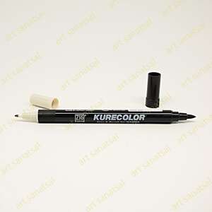 Zig Kurecolor Fine&Brush Manga Fırça Uçlu Marker CNKC-2200 Warm Gray 1 - Zig