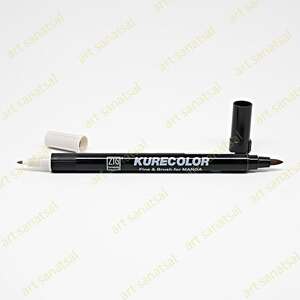 Zig Kurecolor Fine&Brush Manga Fırça Uçlu Marker CNKC-2200 Warm Gray 2 - Zig