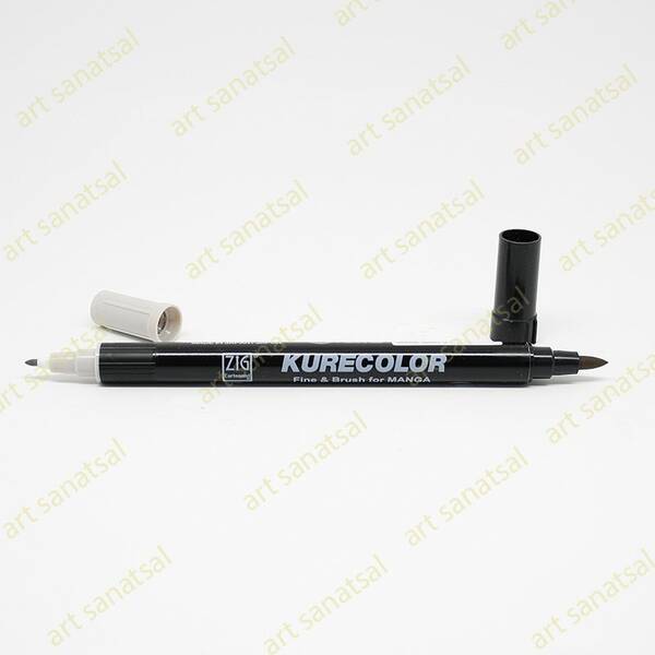 Zig Kurecolor Fine&Brush Manga Fırça Uçlu Marker CNKC-2200 Warm Gray 3 - 1