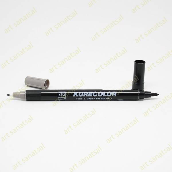 Zig Kurecolor Fine&Brush Manga Fırça Uçlu Marker CNKC-2200 Warm Gray 6 - 1