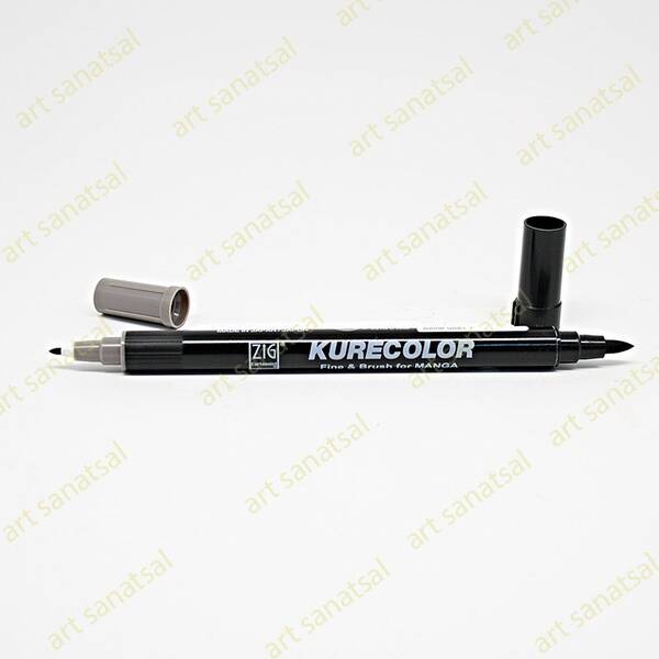 Zig Kurecolor Fine&Brush Manga Fırça Uçlu Marker CNKC-2200 Warm Gray 7 - 1